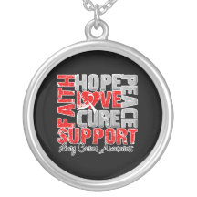 Hope Love Cure Lung Cancer Awareness Custom Jewelry