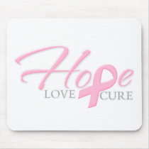 Hope Love Cure Mousepads