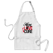 Hope Love Cure ORAL CANCER Gifts Apron