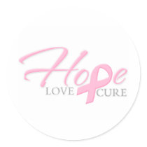Hope Love Cure Sticker