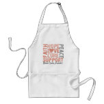 Hope Love Cure Uterine Cancer Awareness aprons