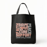 Hope Love Cure Uterine Cancer Awareness bags
