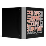 Hope Love Cure Uterine Cancer Awareness binders