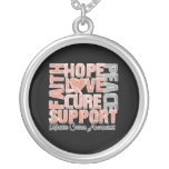 Hope Love Cure Uterine Cancer Awareness necklaces