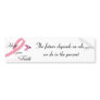 Hope Love & Faith Bumper Sticker