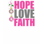 Hope Love Faith Christmas Ornaments v1 t-shirts