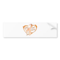 Hope Love Faith Heart (Orange)
