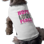 Hope Love Peace Merry Christmas Tree pet clothing
