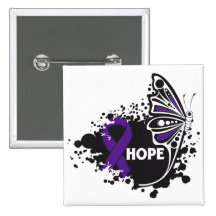 Hope Lupus Butterfly Pinback Buttons