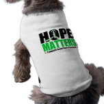 Hope Matters Brush Ribbon Traumatic Brain Injury Dog Tee Shirt