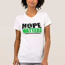 Hope Matters Brush Ribbon Traumatic Brain Injury T-shirt