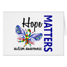 Hope Matters Butterfly Autism Card