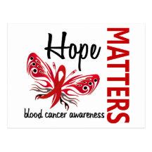Hope Matters Butterfly Blood Cancer Postcards