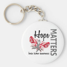 Hope Matters Butterfly Brain Tumour Key Chain