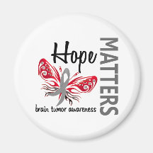 Hope Matters Butterfly Brain Tumour Refrigerator Magnet