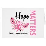 Hope Matters Butterfly Breast Cancer Greeting Card