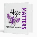 Hope Matters Butterfly Cystic Fibrosis 3 Ring Binder