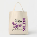 Hope Matters Butterfly Cystic Fibrosis Canvas Bags