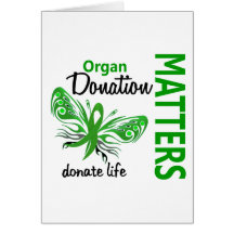 Hope Matters Butterfly Organ Donation Card
