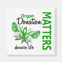 Hope Matters Butterfly Organ Donation Refrigerator Magnets