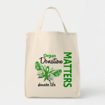 Hope Matters Butterfly Organ Donation Tote Bags