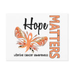 Hope Matters Butterfly Uterine Cancer postcards