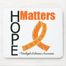 Hope Matters Multiple Sclerosis (Jewelled Ribbon) Mouse Pad