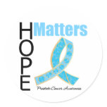 Hope Matters Prostate Cancer (Jeweled Ribbon) Stickers