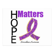 Hope Matters Sarcoidosis (Jewelled Ribbon) Postcard