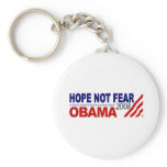 Hope Not Fear Obama 08 Key Chain