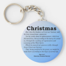Hope of Eternal Life Christmas Titus 3-4 Keychain