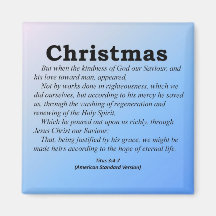 Hope of Eternal Life Christmas Titus 3-4 Magnets