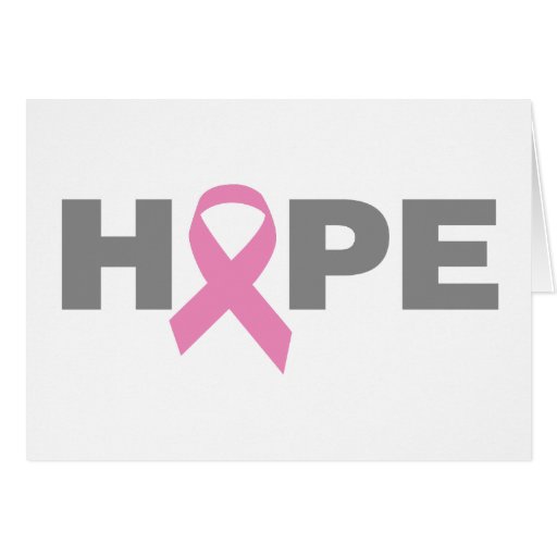 Hope Pink Ribbon card
