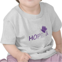 Hope Purple Ribbon Awareness T-shirt