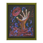 Hope - Sickle Cell Art Canvas Print Green