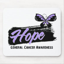 Hope Tattoo Butterfly - Cancer Mouse Pads