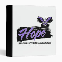 Hope Tattoo Butterfly Hodgkins Disease 3 Ring Binders