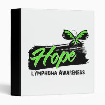 Hope Tattoo Butterfly Lymphoma 3 Ring Binders