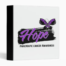 Hope Tattoo Butterfly Pancreatic Cancer Binder