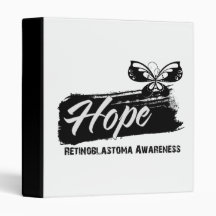 Hope Tattoo Butterfly Retinoblastoma 3 Ring Binders