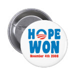 Hope Won Button