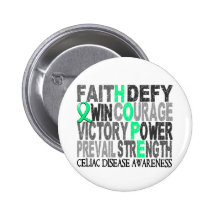 Hope Word Collage Celiac Disease Pins