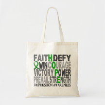 Hope Word Collage Depression Bag