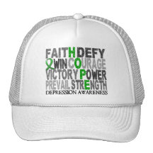 Hope Word Collage Depression Hat