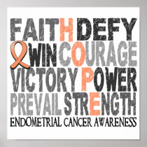 Hope Word Collage Endometrial Cancer