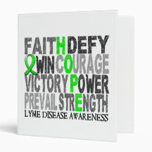 Hope Word Collage Lyme Disease Binders