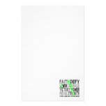 Hope Word Collage Lyme Disease Custom Stationery