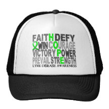 Hope Word Collage Lyme Disease Hat