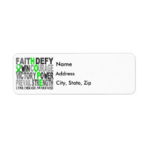 Hope Word Collage Lyme Disease Return Address Label