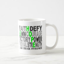 Hope Word Collage Lyme Disease Mugs